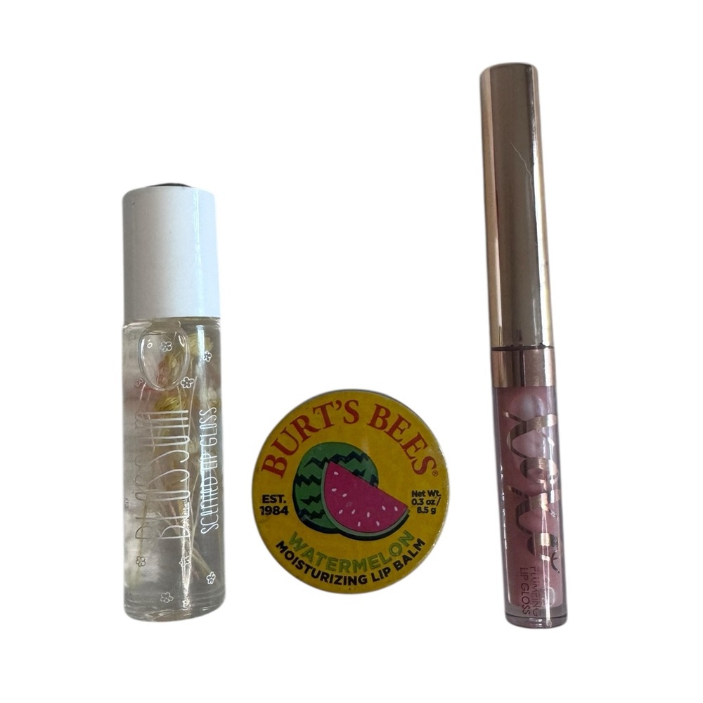 Lip Trio Amuse Cosmetics XOXO, Burt’s Bees & Blossom